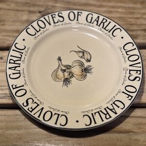 Rayware Market Garden Cloves of Garlic Cream Tea/Side Plate Vintage